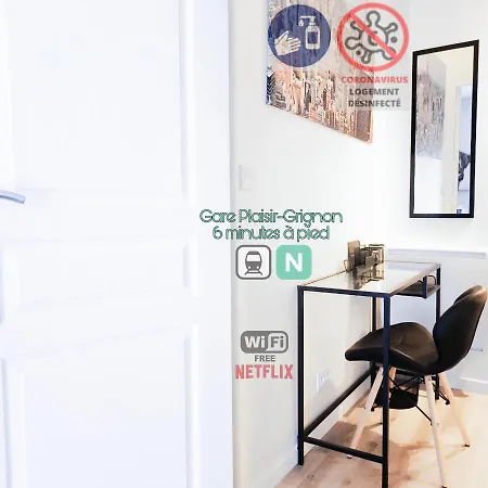 Detente & Jardin By Beds4wanderlust - T2 Avec Jardin - Gare Plaisir-grignon, Versailles 20km *