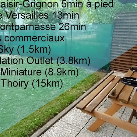Apartment Detente & Jardin By Beds4wanderlust - T2 Avec Jardin - Gare Plaisir-grignon, Versailles 20km *